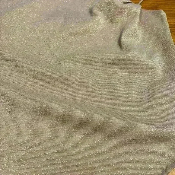 Lovers & Friends Tan Metallic Bodysuit Size XL Sparkly 1 Shoulder Party Revolve - Picture 6 of 6